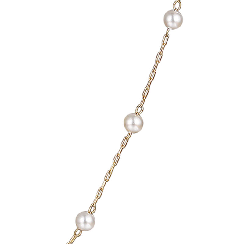 COLLANA MADREPERLA SFERE ALTERNATE PVD ORO