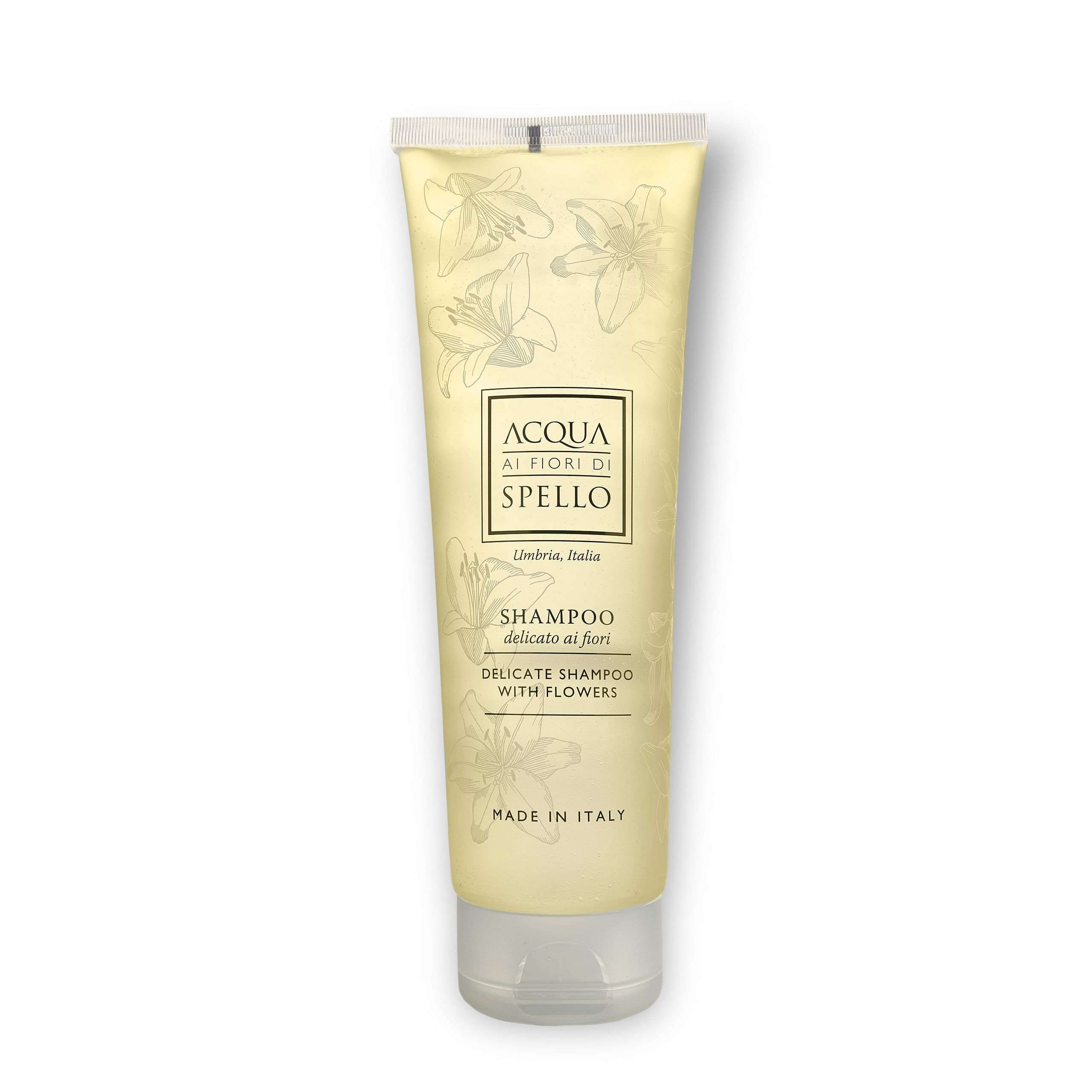 SHAMPOO DELICATO AI FIORI
Shampoo Delicato Ai Fiori 200 ml
Capelli puliti, morbidi e lucenti per tutta la famiglia.