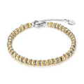BRACCIALE SFERETTE E ANELLINI ORO