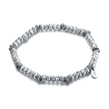 BRACCIALE ELASTICO EMATITE SFACCETTATA
