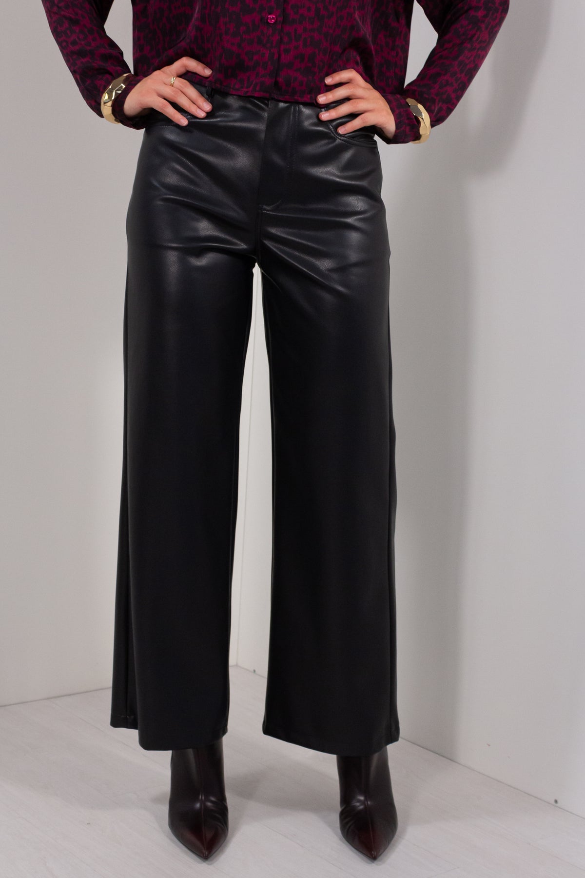 PANTALONE DRITTO ECOPELLE