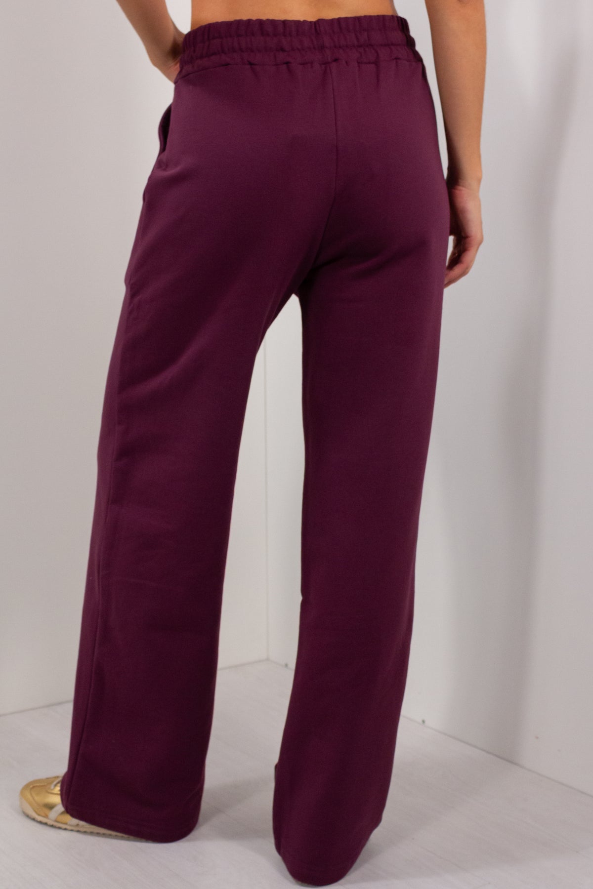 PANTALONE PALAZZO FELPA