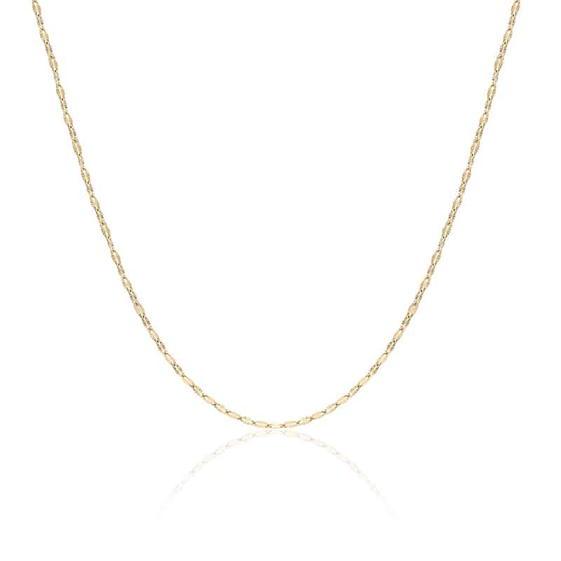 COLLANA CATENA MAGLIE SUNFLOWER PVD ORO