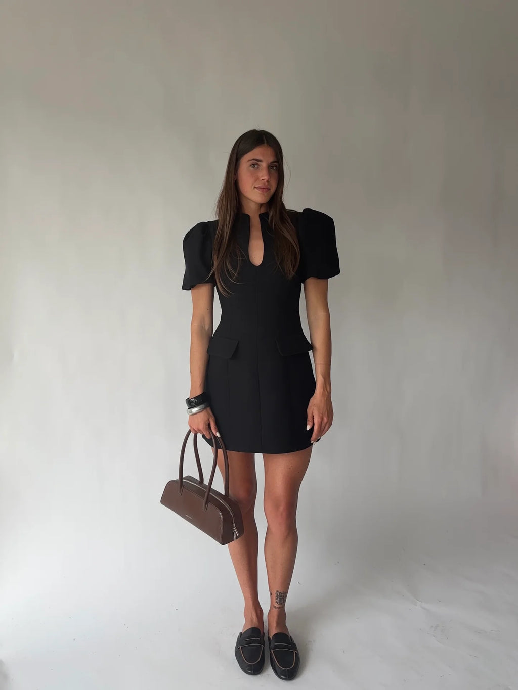 Borsa a spalla LONGUETTE- AMBER BROWN