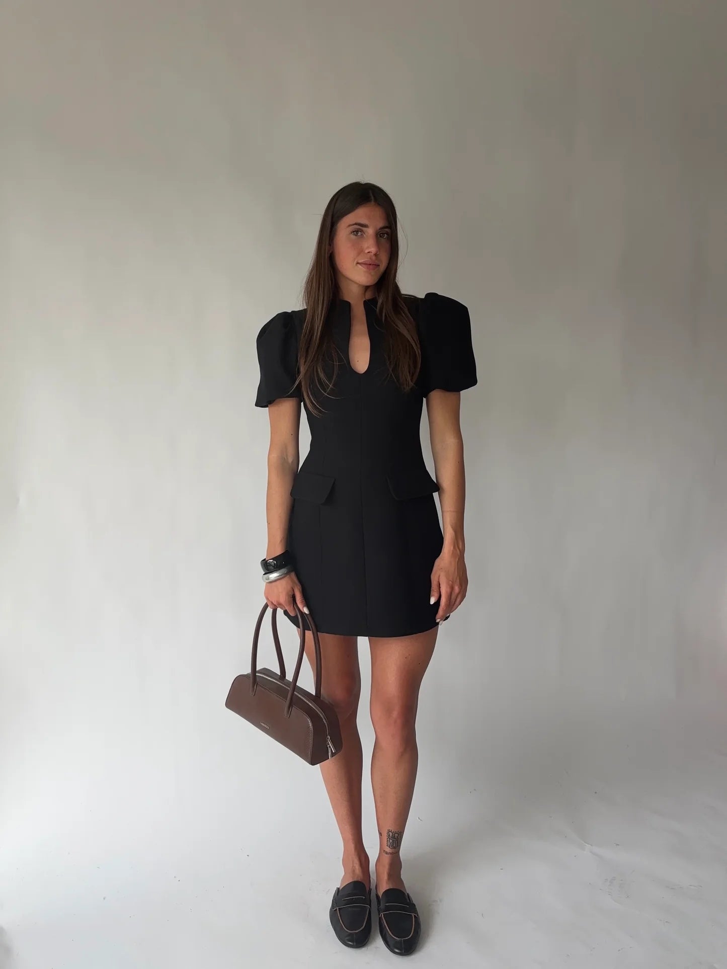 Borsa a spalla LONGUETTE- AMBER BROWN