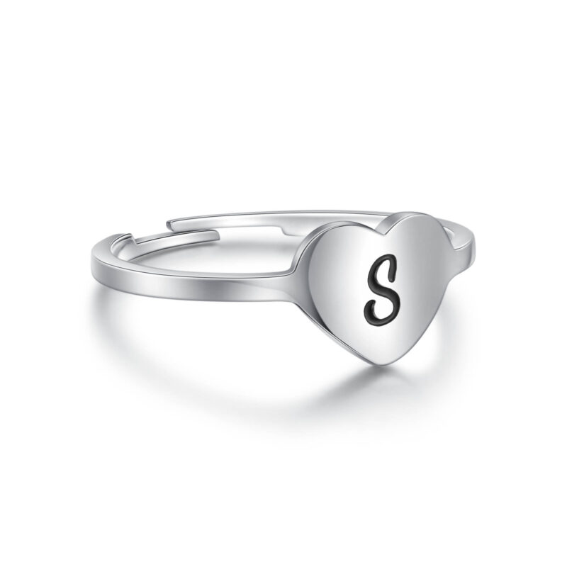 ANELLO CUORE LETTERA