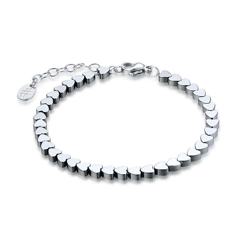 BRACCIALE CUORI EMATITE