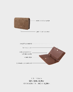 PORTAFOGLIO LE NUITE WALLET - ALMOND TAUPE