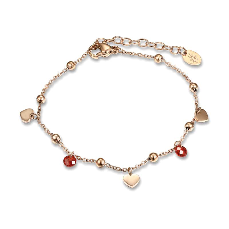BRACCIALE CUORI E CRISTALLI