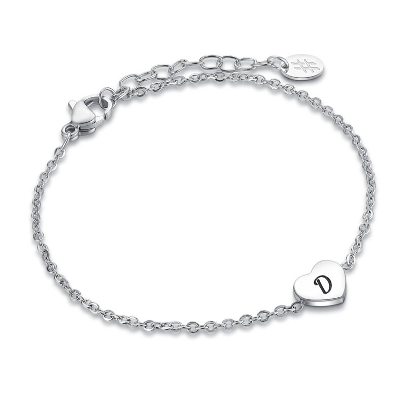 BRACCIALE CUORE LETTERA