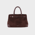 BORSA A MANO  MINA - DARK BROWN