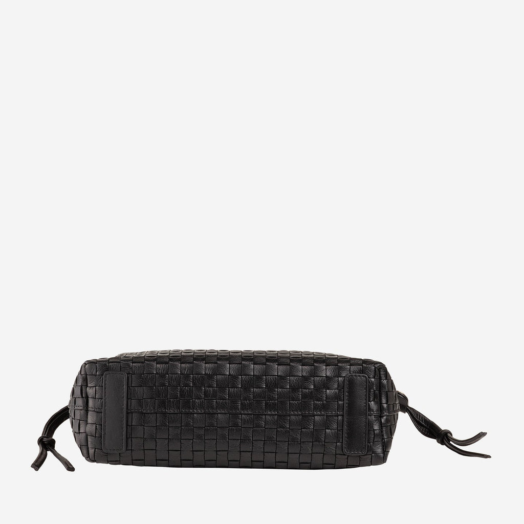 Ischia
Borsa a tracolla in pelle intrecciata con coulisse