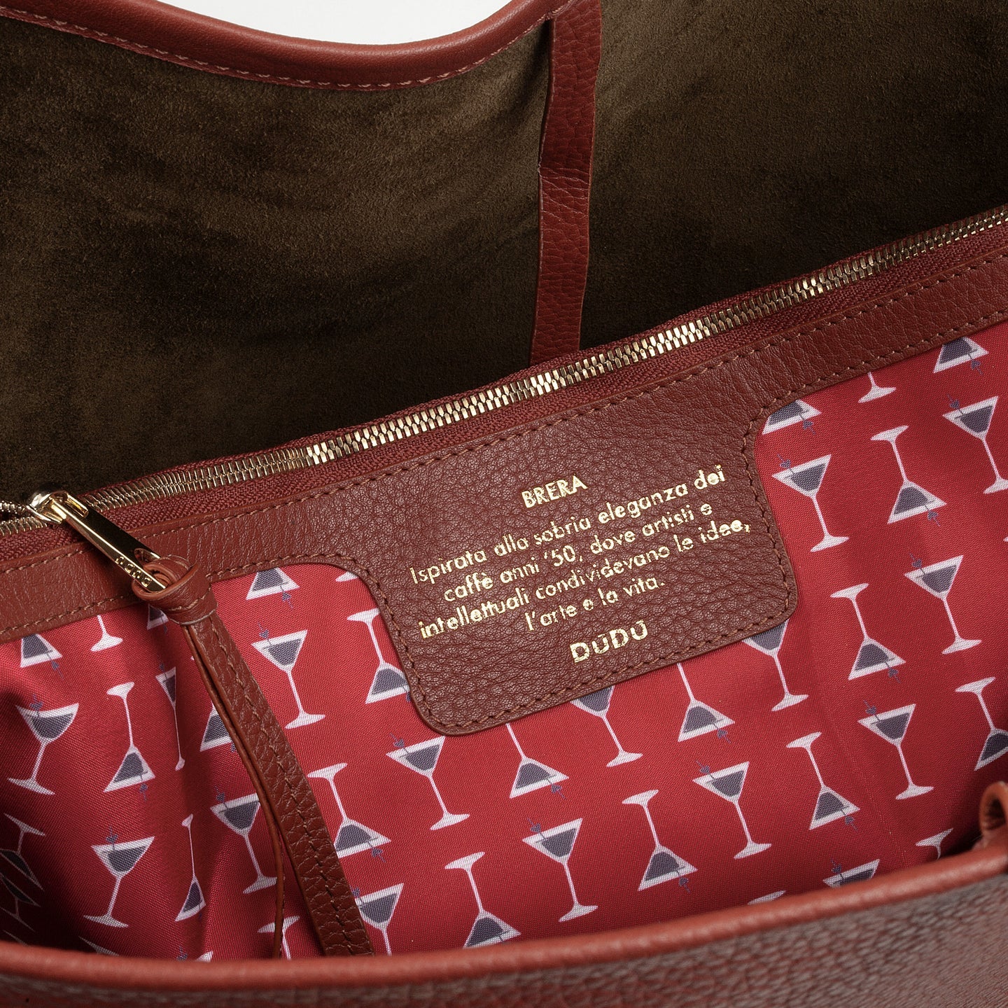 BRERA Borsa a spalla donna grande maxi in pelle