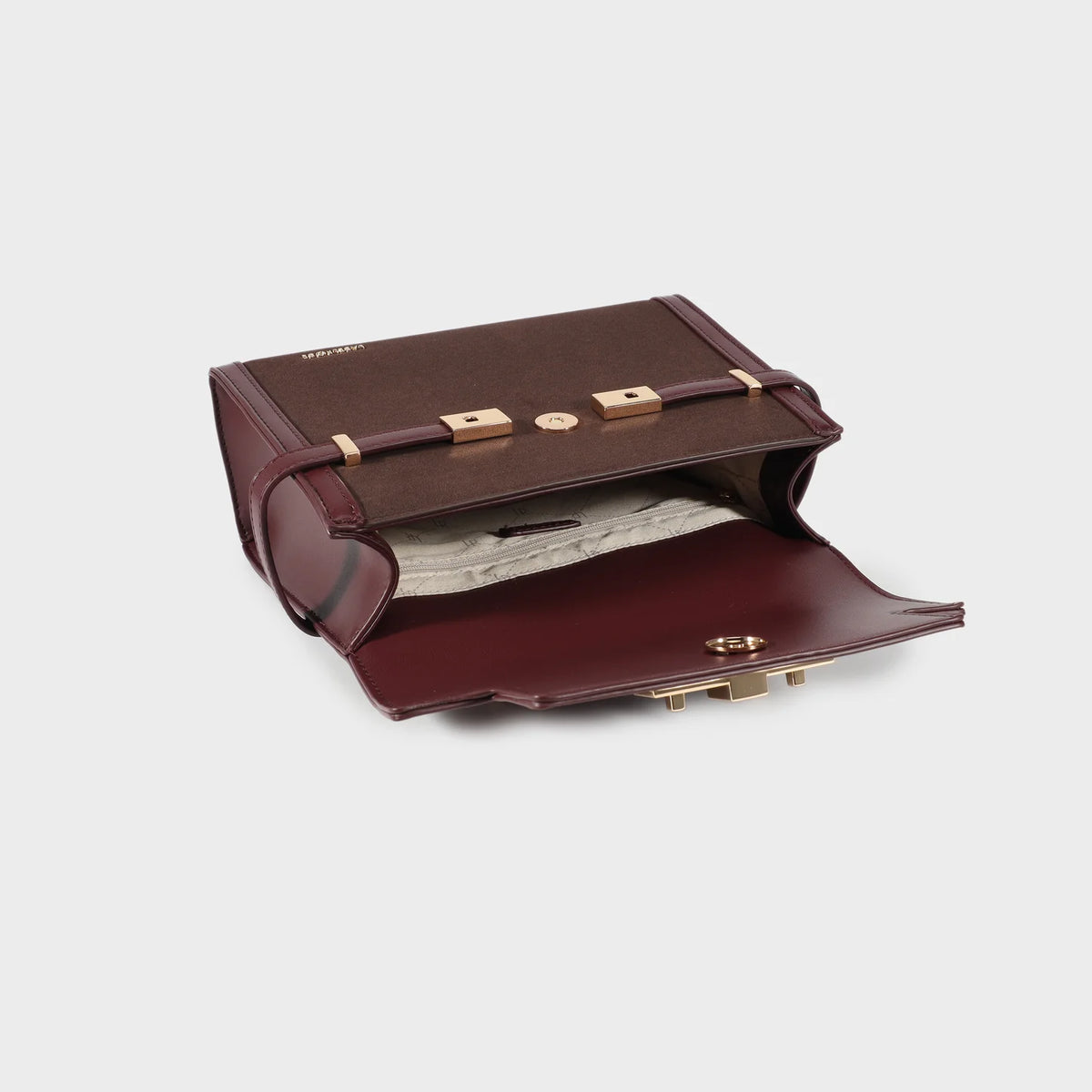 Borsa a mano GRACE SIMILSUEDE MEDIUM - BURGUNDY