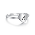ANELLO CUORE LETTERA