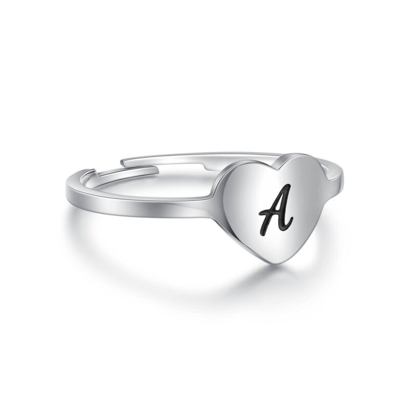 ANELLO CUORE LETTERA