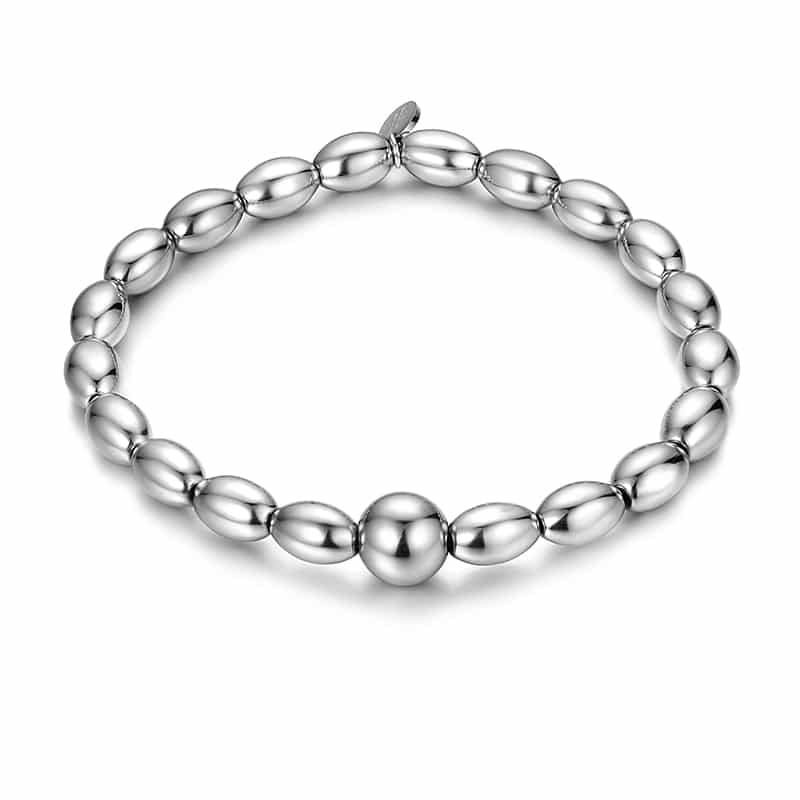 BRACCIALE EMATITE RISO GRANDE ELASTICO