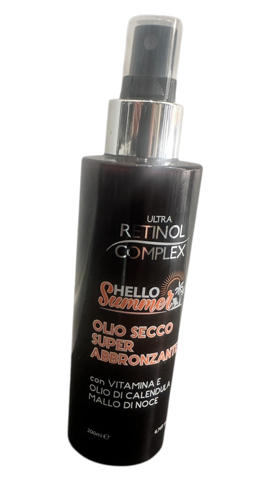 Olio secco super abbronzante retino complex