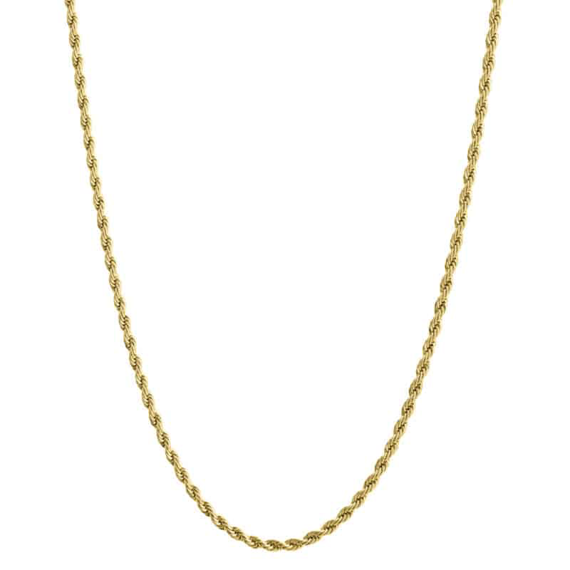 COLLANA CATENA CORDA PVD ORO