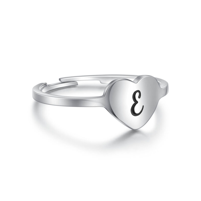 ANELLO CUORE LETTERA