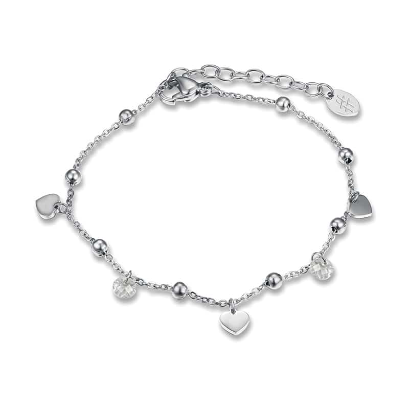 BRACCIALE CUORI E CRISTALLI