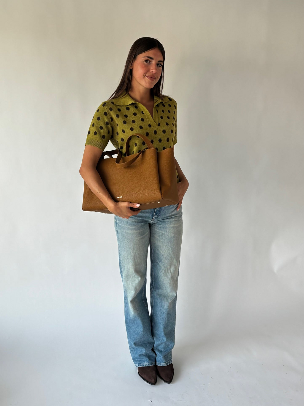 BORSA A SPALLA  IVORY - AMERICAN COFFEE