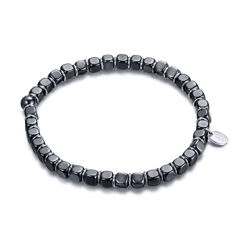 BRACCIALE ELASTICO EMATITE CUBI