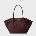 Borsa a spalla BRIELLE BIG SIMILSUEDE - AUBERGINE
