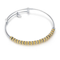 BRACCIALE MOLLA SFERETTE E ANELLINI