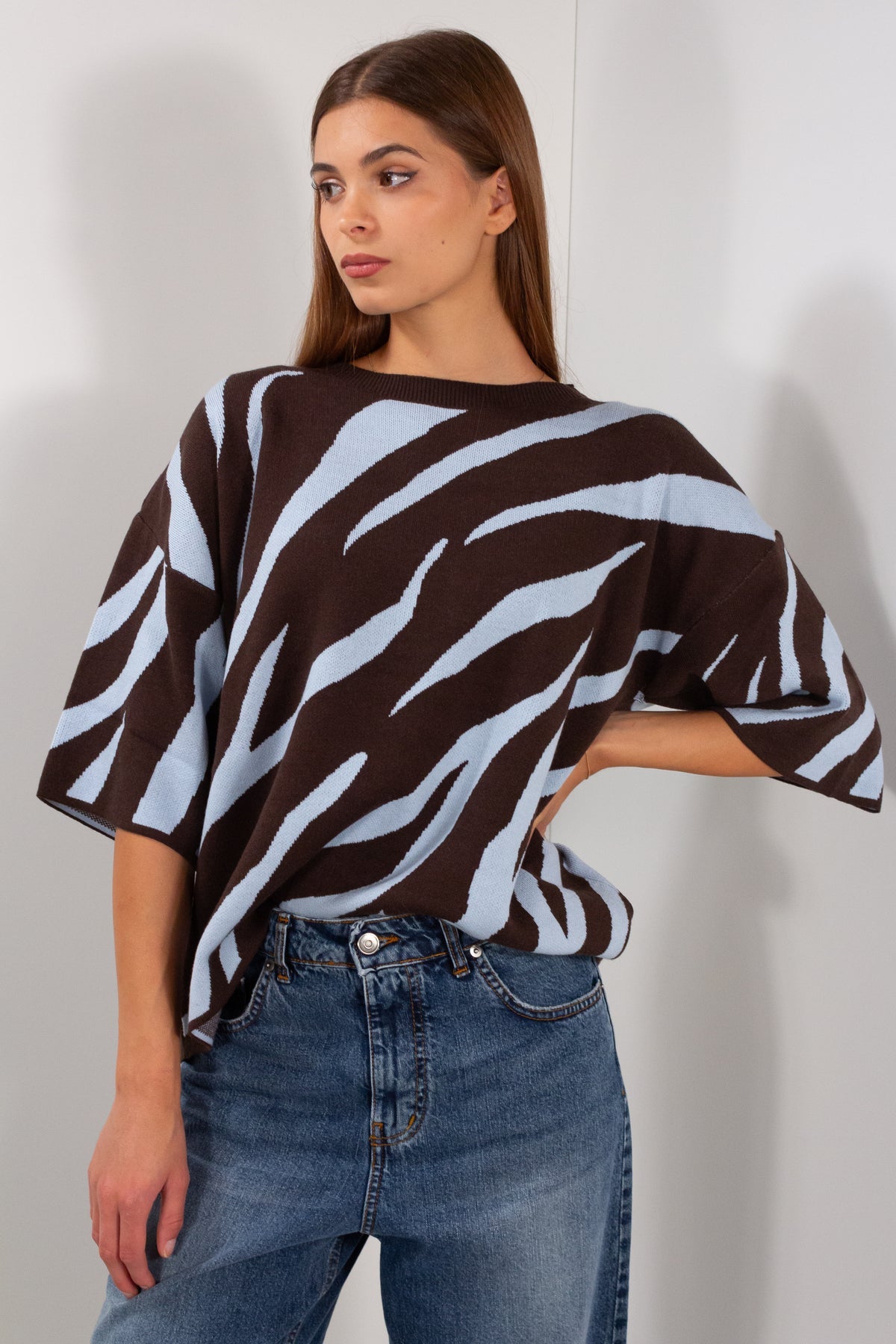MAGLIA ZEBRA GOMITO