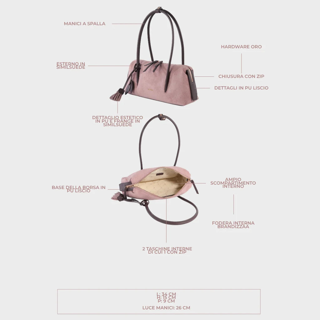 Borsa a spalla LIVIA - ROSE