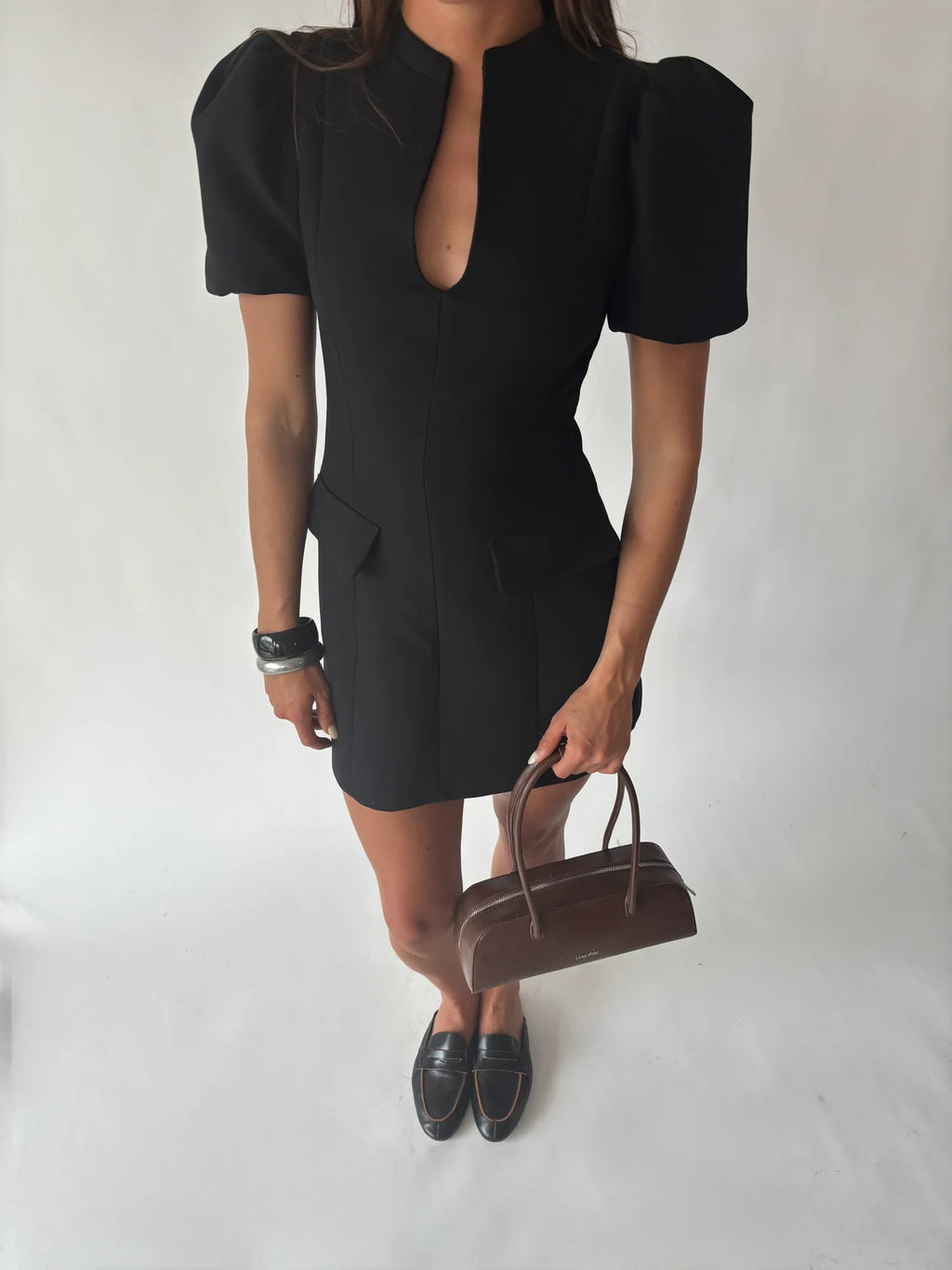 Borsa a spalla LONGUETTE- AMBER BROWN