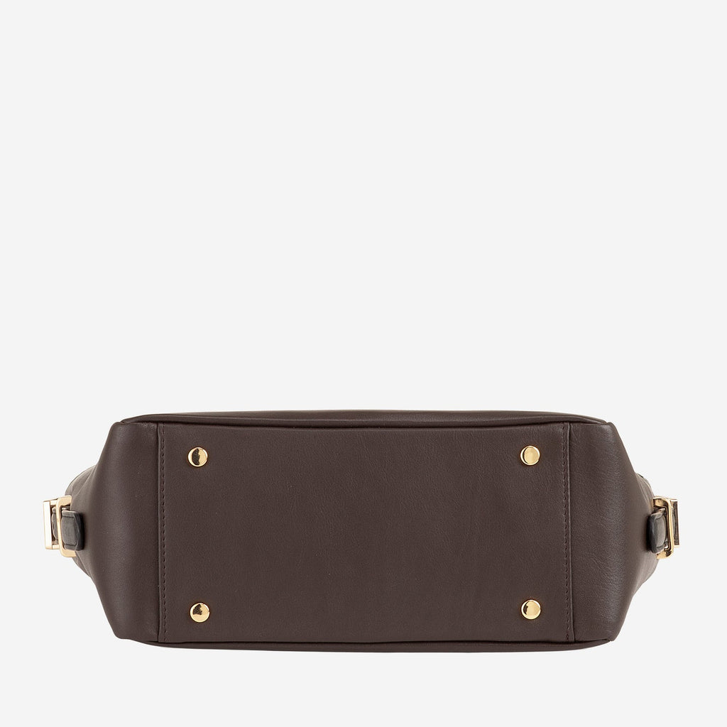 SCALA MINI Borsa piccola donna a tracolla in pelle con patta