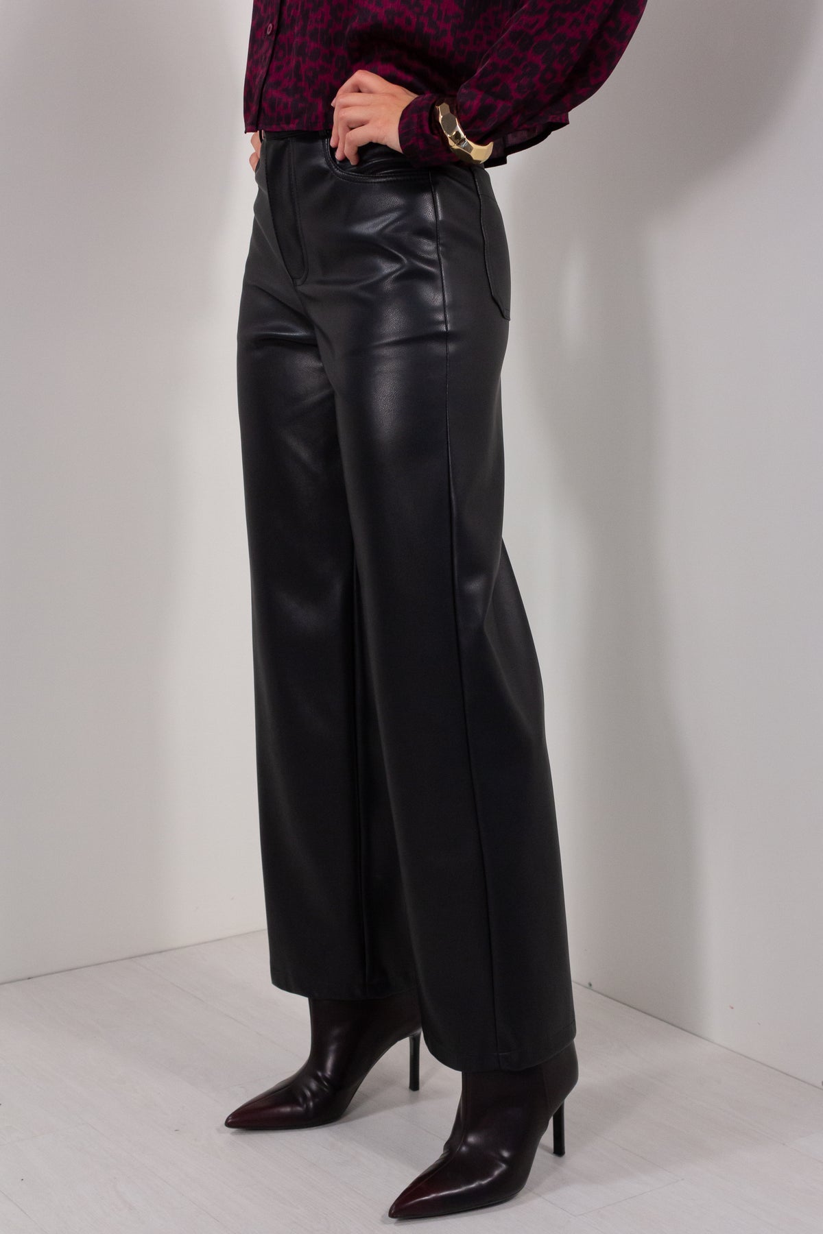 PANTALONE DRITTO ECOPELLE