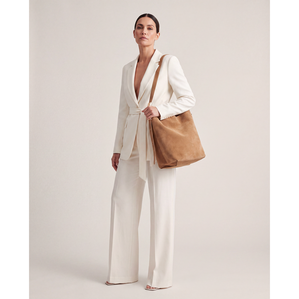 BRERA Borsa a spalla donna grande maxi in pelle