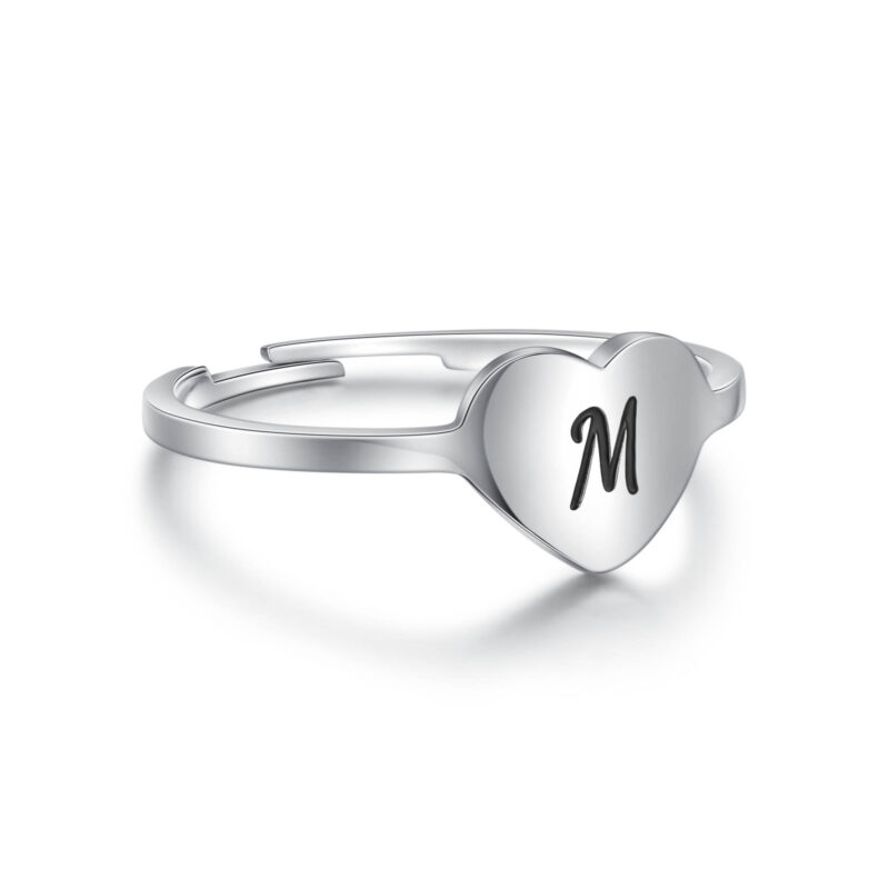 ANELLO CUORE LETTERA