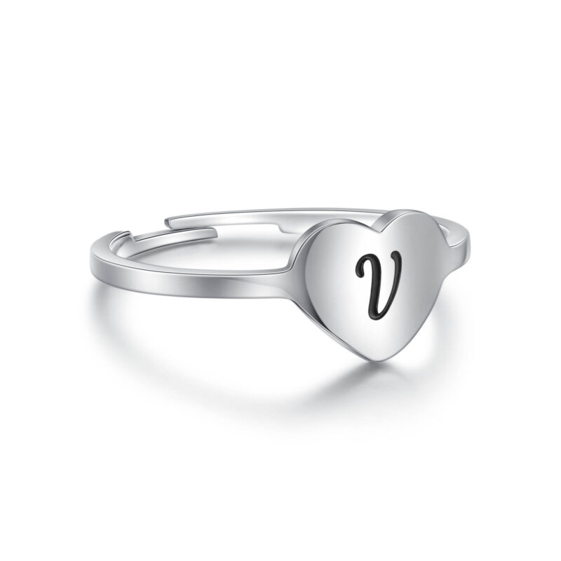 ANELLO CUORE LETTERA