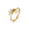 ANELLO 5 MADREPERLA PENDENTI PDV ORO