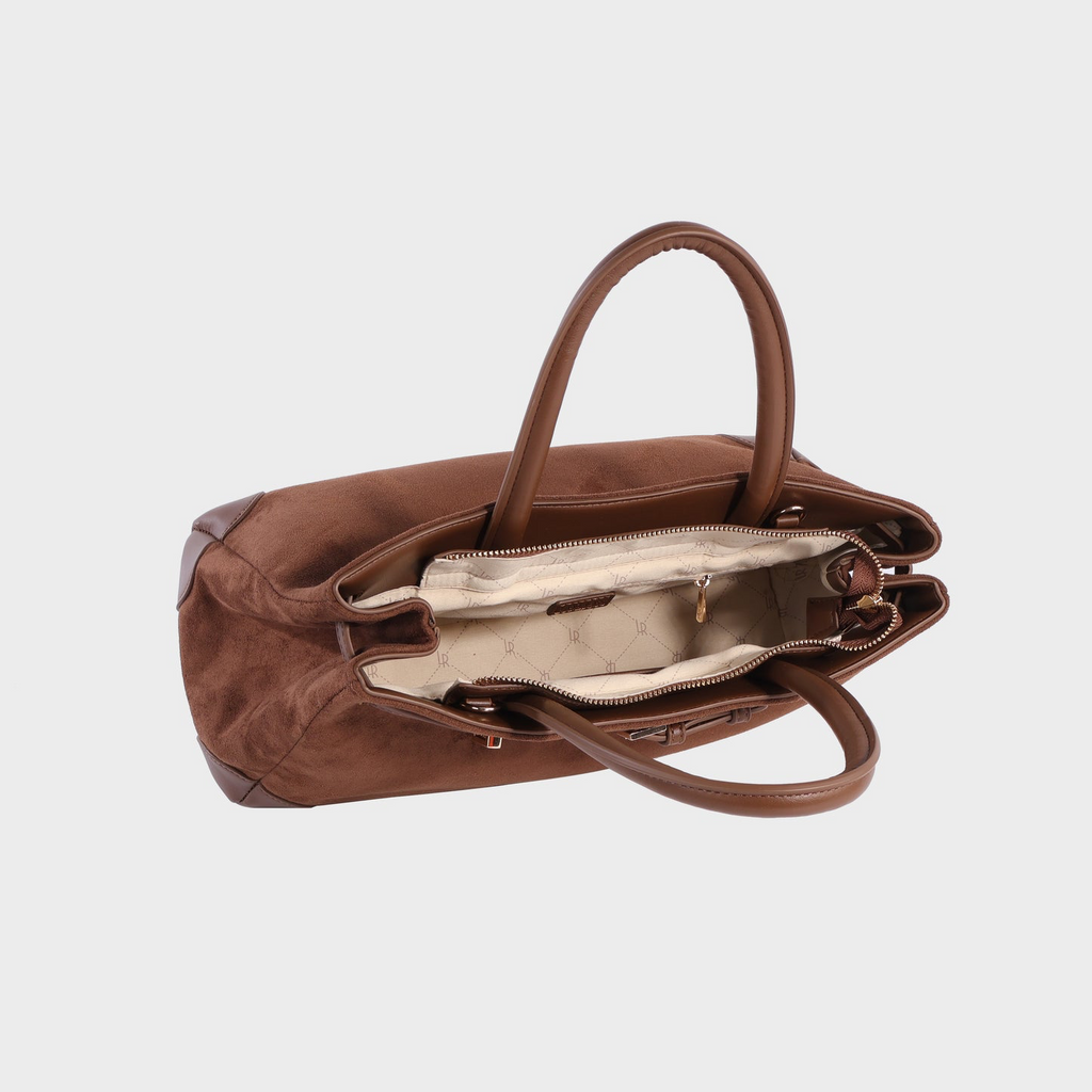 BORSA A MANO MINA - CHOCOLATE