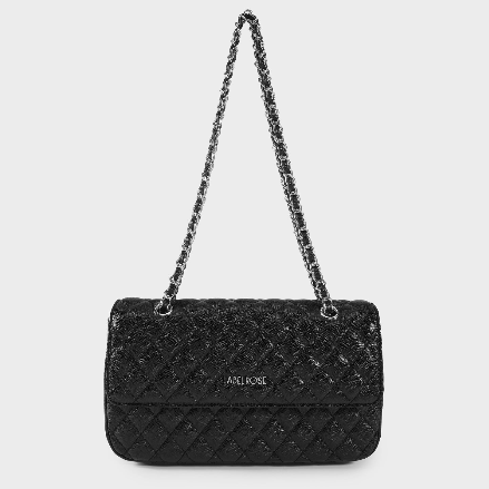 Borsa a spalla KATE BIG - BLACK SILVER