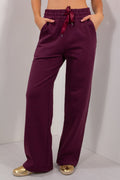 PANTALONE PALAZZO FELPA