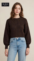 MAGLIA CROP PARICOLLO A COSTE