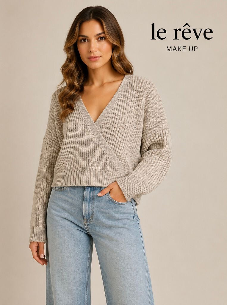 MAGLIA INCROCIO CON MANICA A SBUFFO