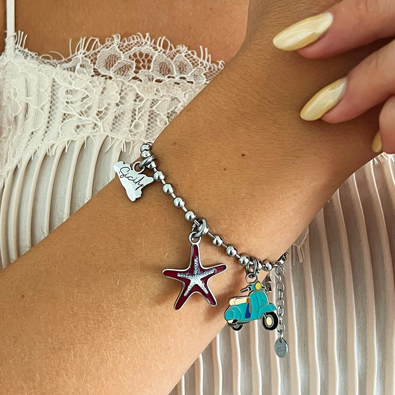 BRACCIALE SFERE PICCOLE DISTANZIATE