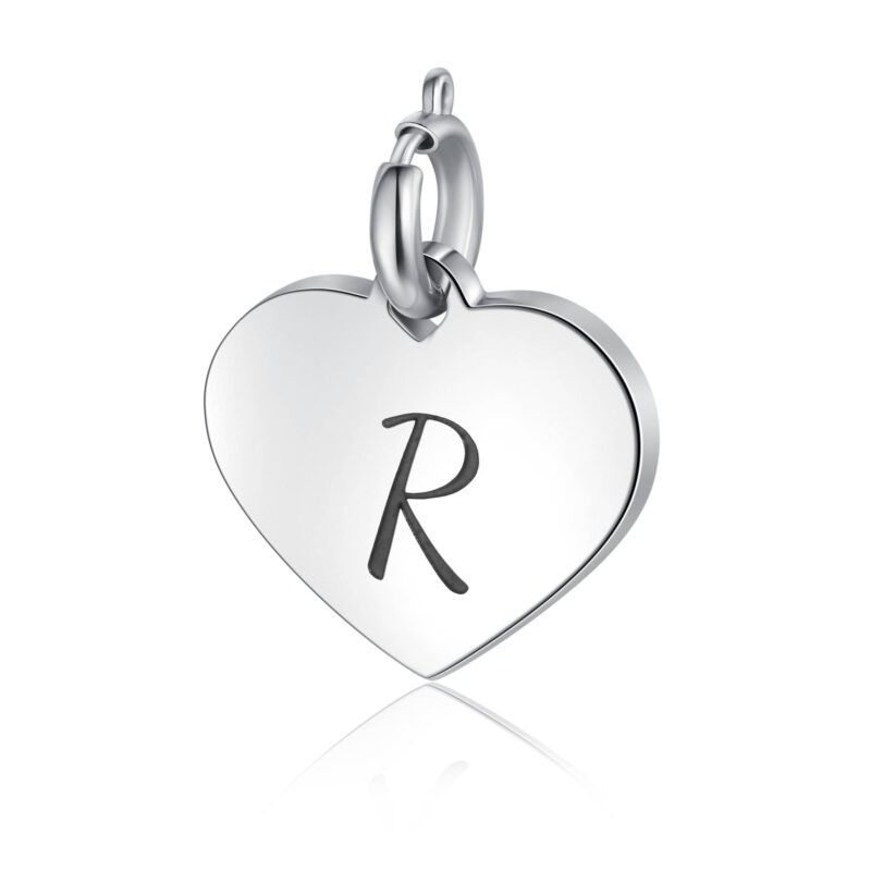 CIONDOLO CUORE LETTERA
