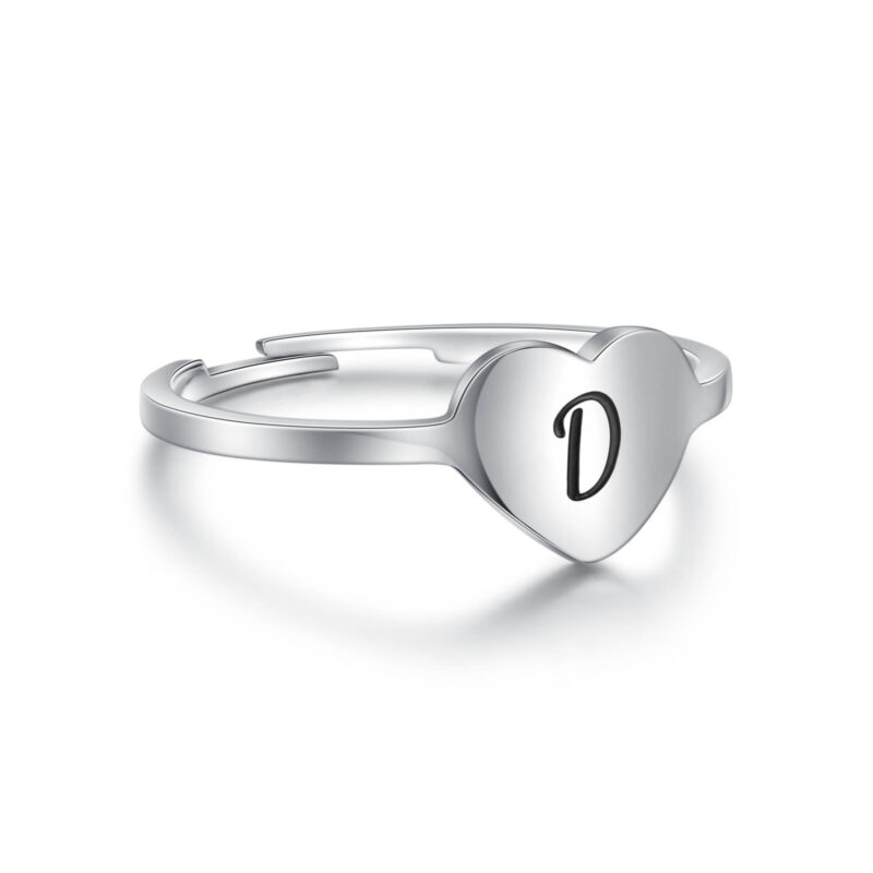 ANELLO CUORE LETTERA