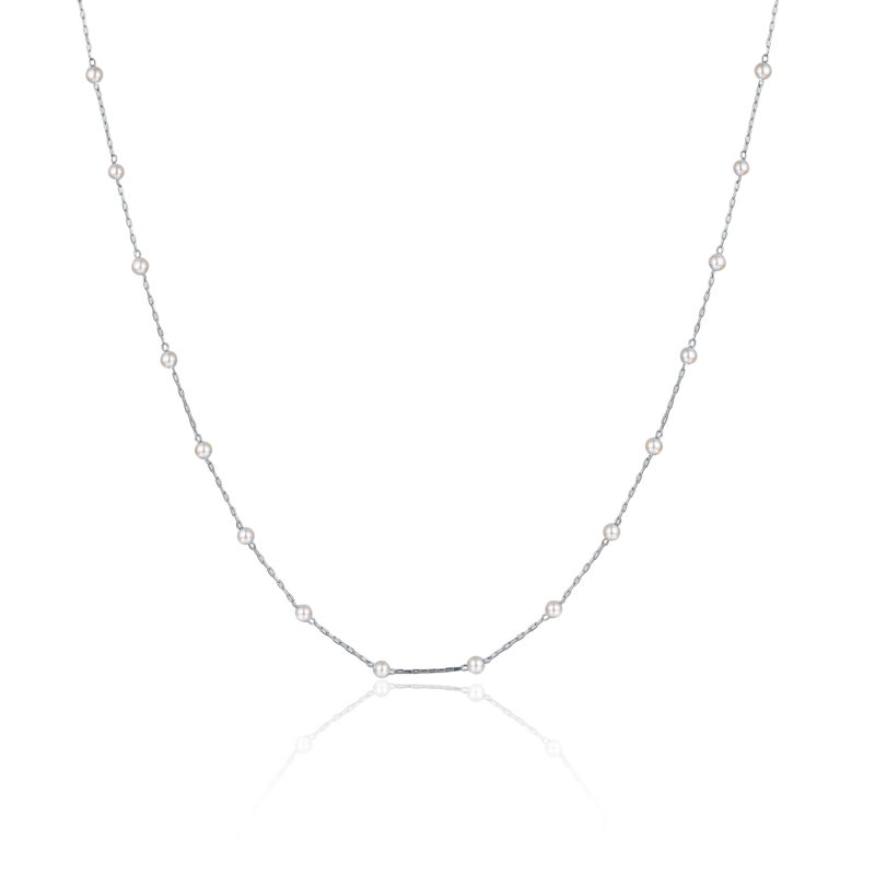 COLLANA IN MADREPERLA SFERE ALTERNATE