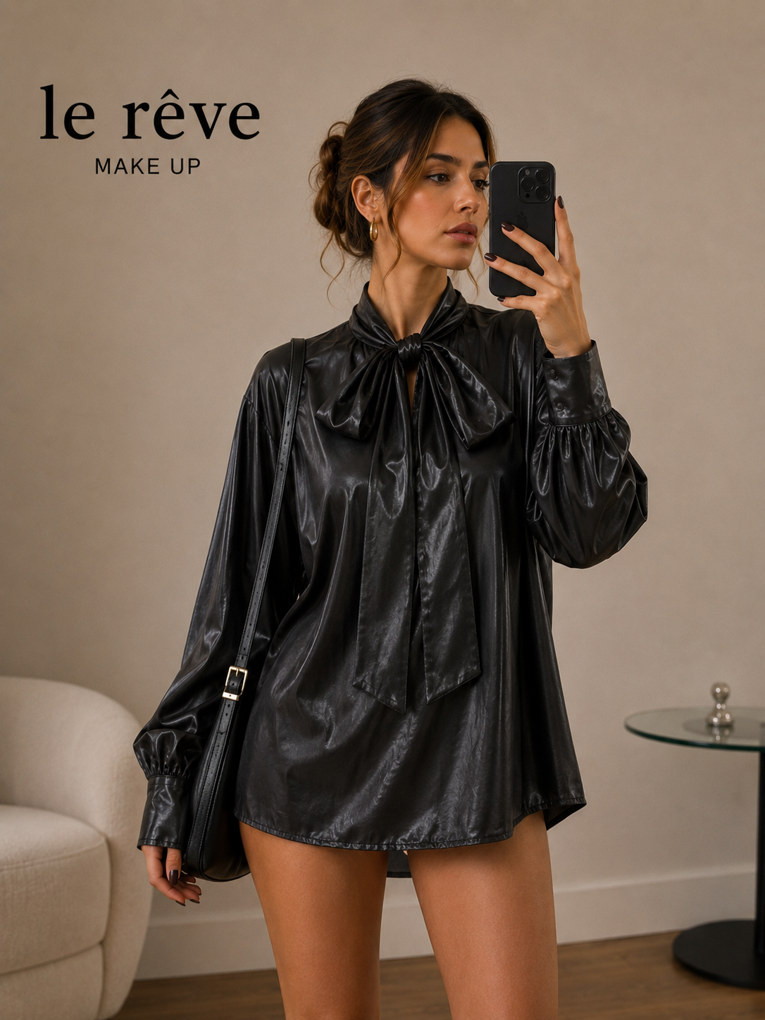 Camicia Lumina Fiocco Collo