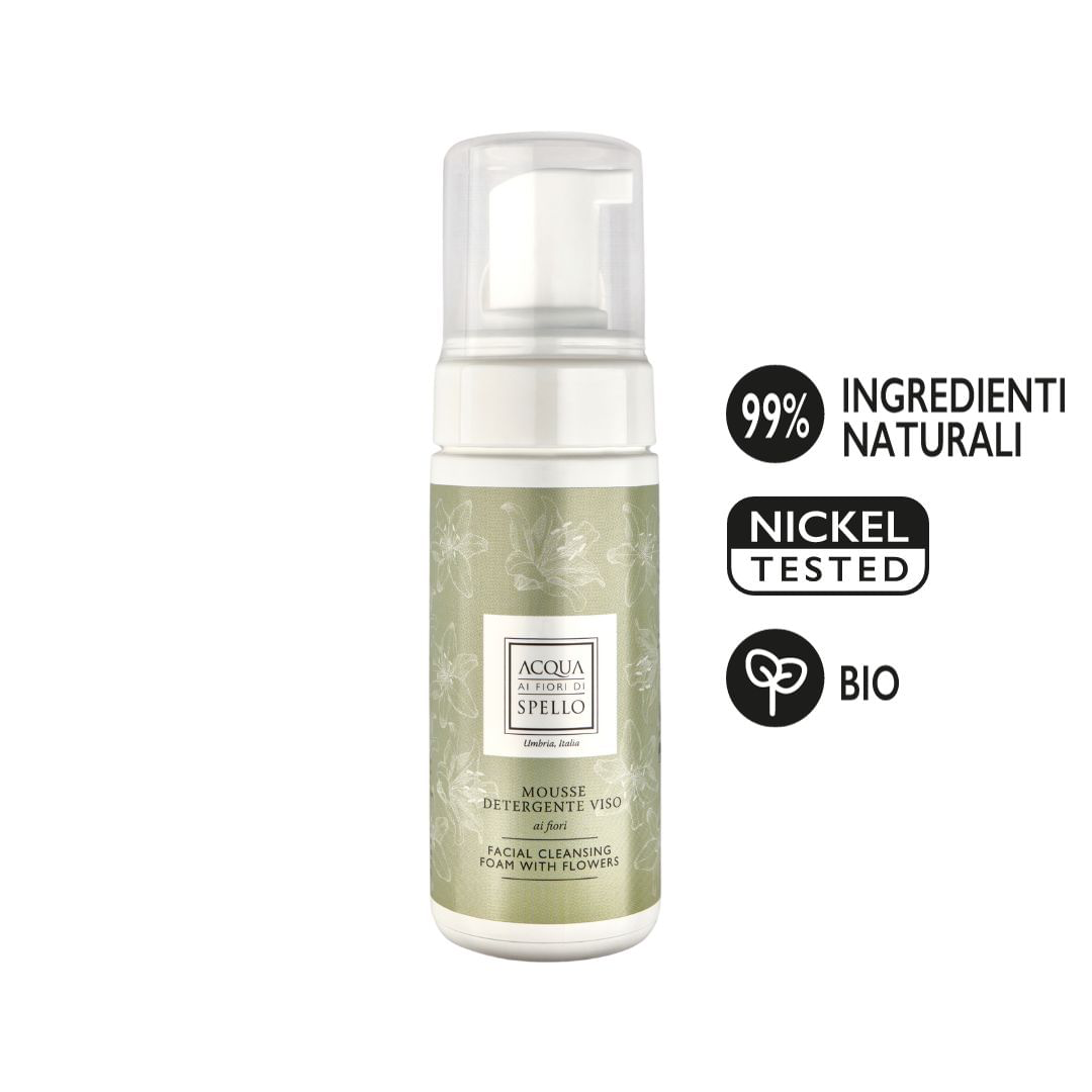 NOVITÀ
Mousse Detergente Viso 150ml
Utilizzarla sia la mattina che la sera massaggiando delicatamente e risciacquarla con acqua tiepida. Dermatologicamente testata e non irrita gli occhi. Grazie alla sua texture leggerissima e delicata rimuove le impurità