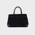 BORSA A MANO MINA BLACK SILVER